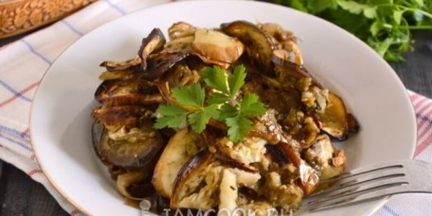 баклажаны, запеченные в духовке