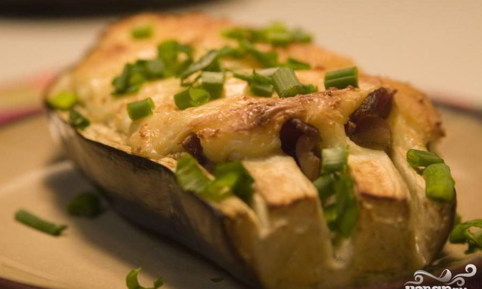 Рецепт фаршированных баклажанов с беконом