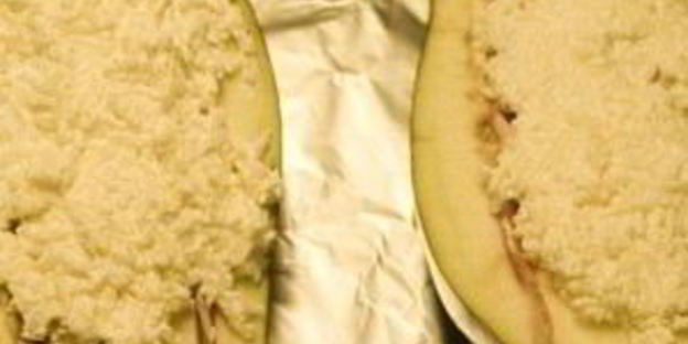 фаршированные баклажаны с беконом