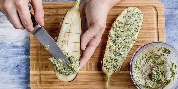 фаршированные баклажаны в грузинском стиле