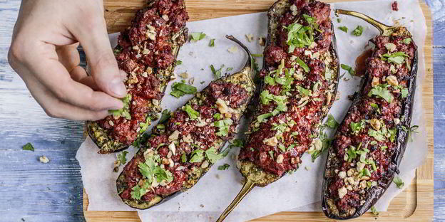 фаршированные баклажаны в грузинском стиле