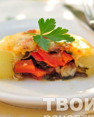 Фаршированные кабачки в духовке