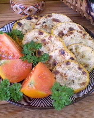 Кабачки под чесночным соусом