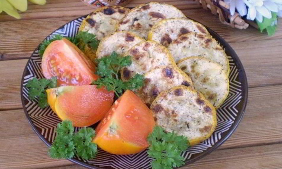 Рецепт кабачков под чесночным соусом
