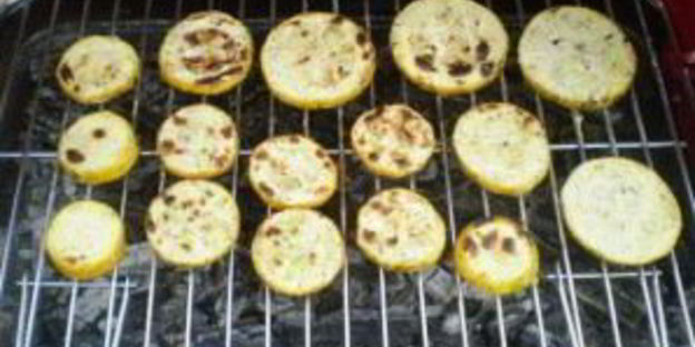 кабачки под чесночным соусом