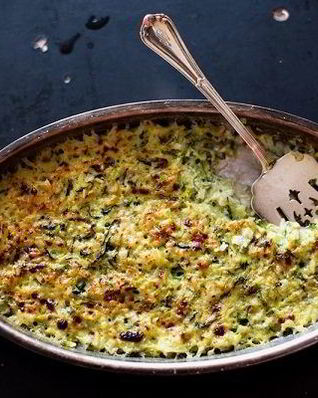 Кабачки под соусом Бешамель