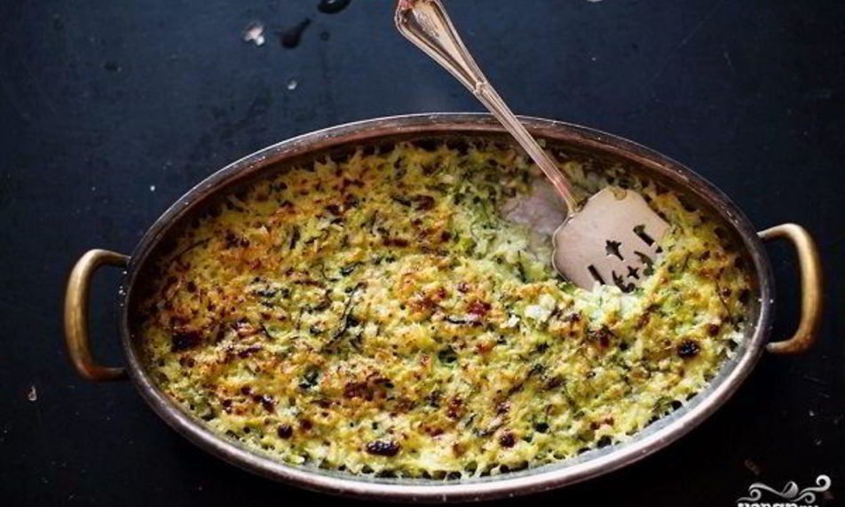 Рецепт кабачков под соусом бешамель