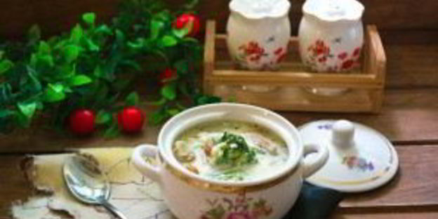 капуста брокколи под сливочным соусом