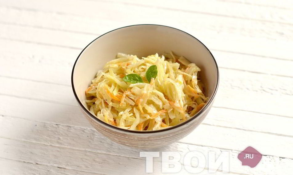 Рецепт капусты тушеной десятиминутка