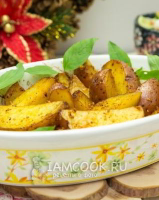 Картофель, запеченный с лимонной цедрой