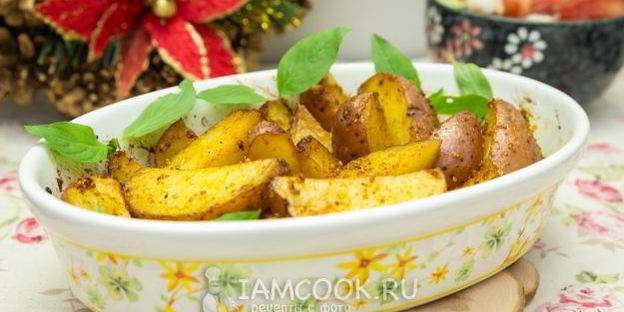 картофель, запеченный с лимонной цедрой