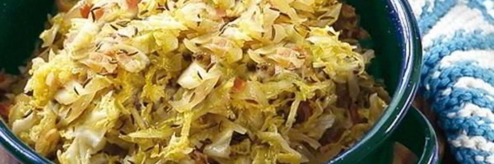 Тушеная капуста по-баварски