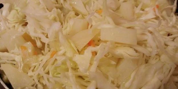 тушеная капуста с картошкой