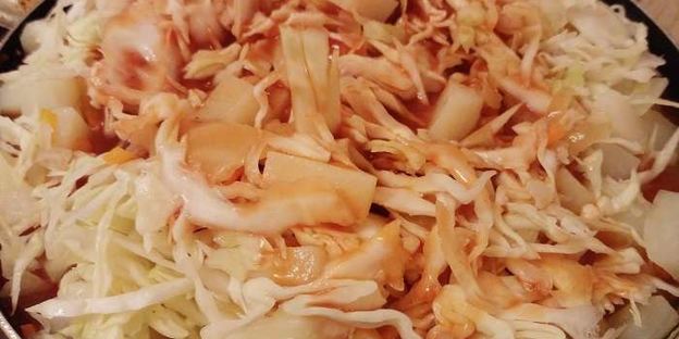 тушеная капуста с картошкой