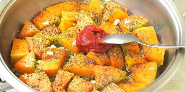 тыква по-гречески в духовке