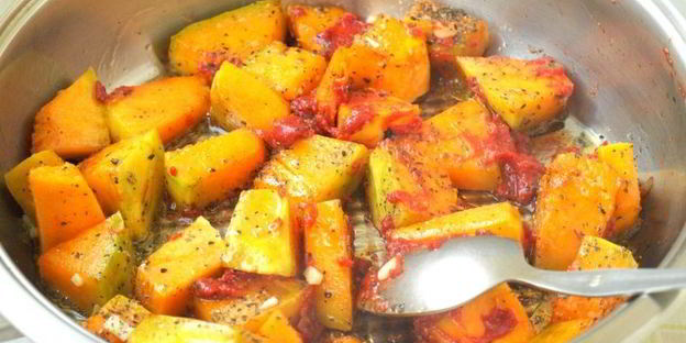 тыква по-гречески в духовке