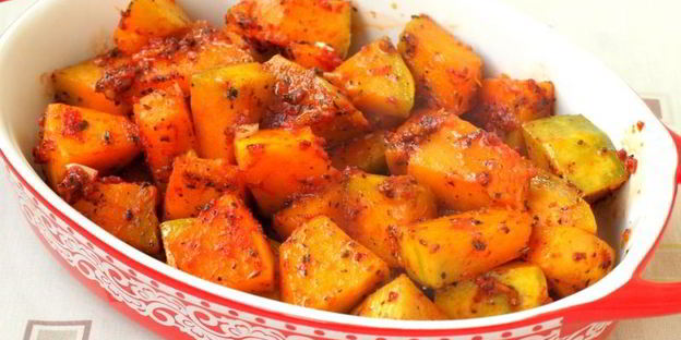 тыква по-гречески в духовке