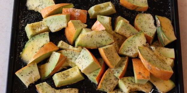 тыква запеченная с солью