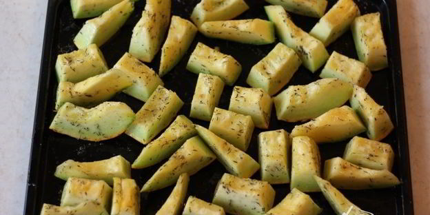 тыква запеченная с солью