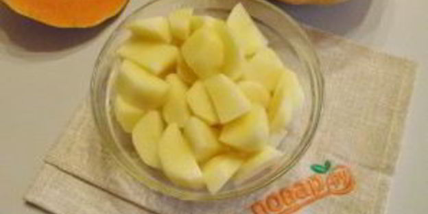 тыква, запеченная целиком, с начинкой