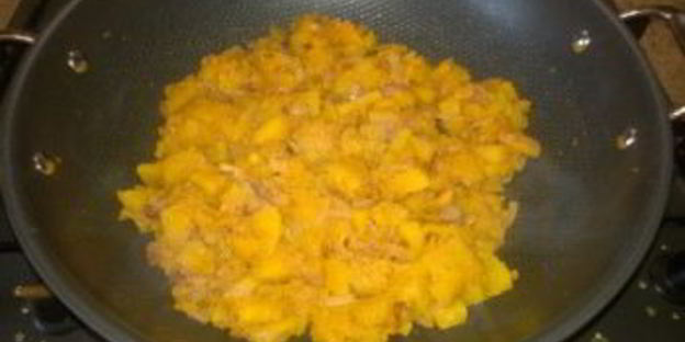 тыква, жаренная с луком