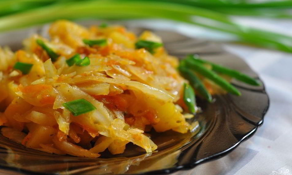 Рецепт жареной капусты в мультиварке