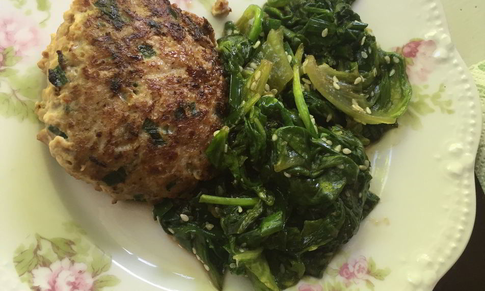 Рецепт жареного шпината в восточном стиле