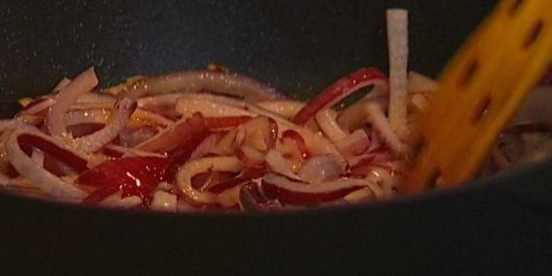 говяжья печень по-венециански