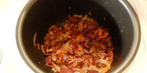 говяжья печень с картофелем в мультиварке