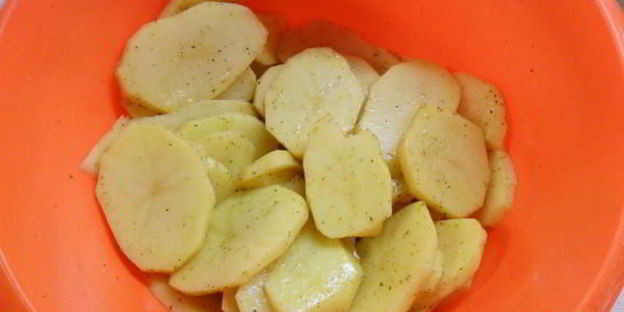 говяжья печень с картофелем в мультиварке