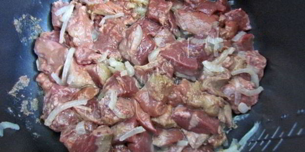 говяжья печень тушеная в мультиварке