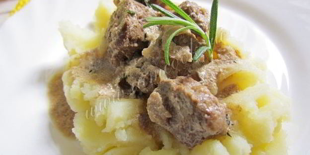 говяжья печень тушеная в мультиварке