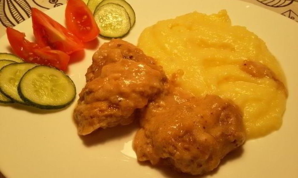 Рецепт говяжьей печени в сметанном соусе