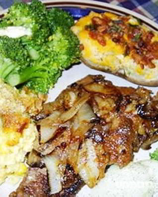 Говяжья печенка Фантастика с луком