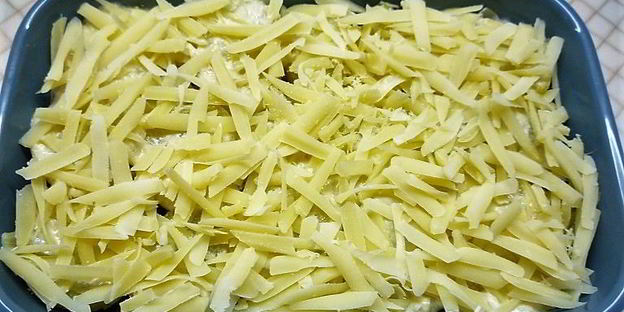 гратен с печенью индейки