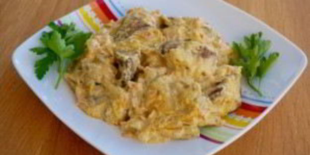 куриная печень с морковью