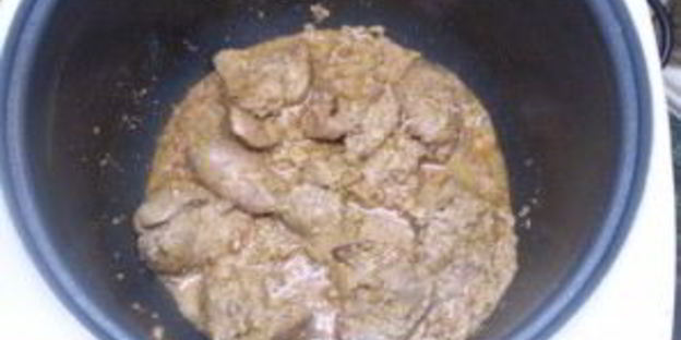 куриная печень в сливках в мультиварке