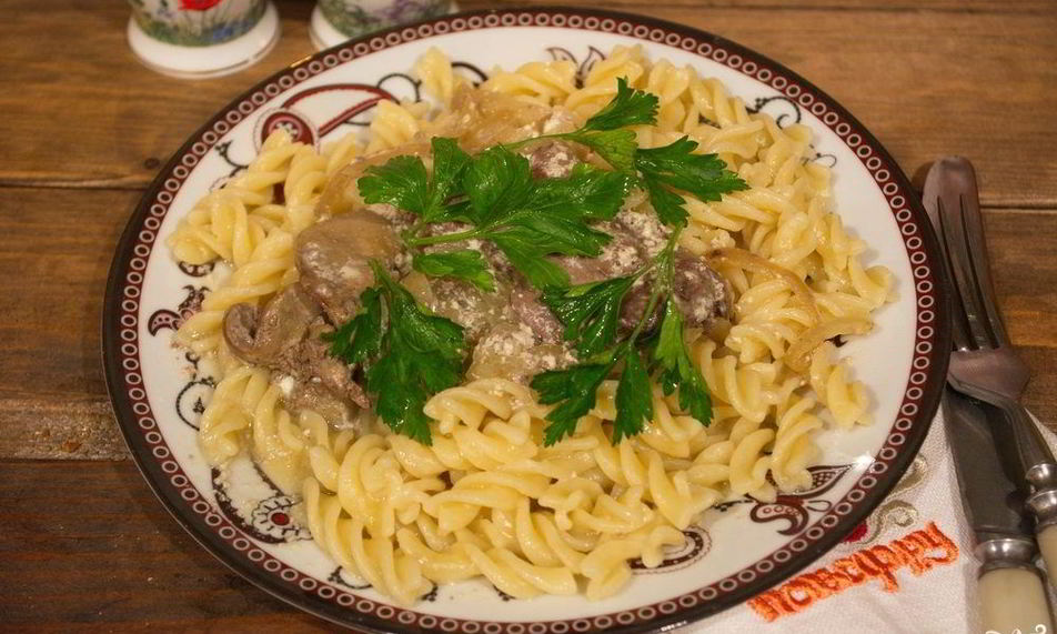 Рецепт куриной печени в сливках