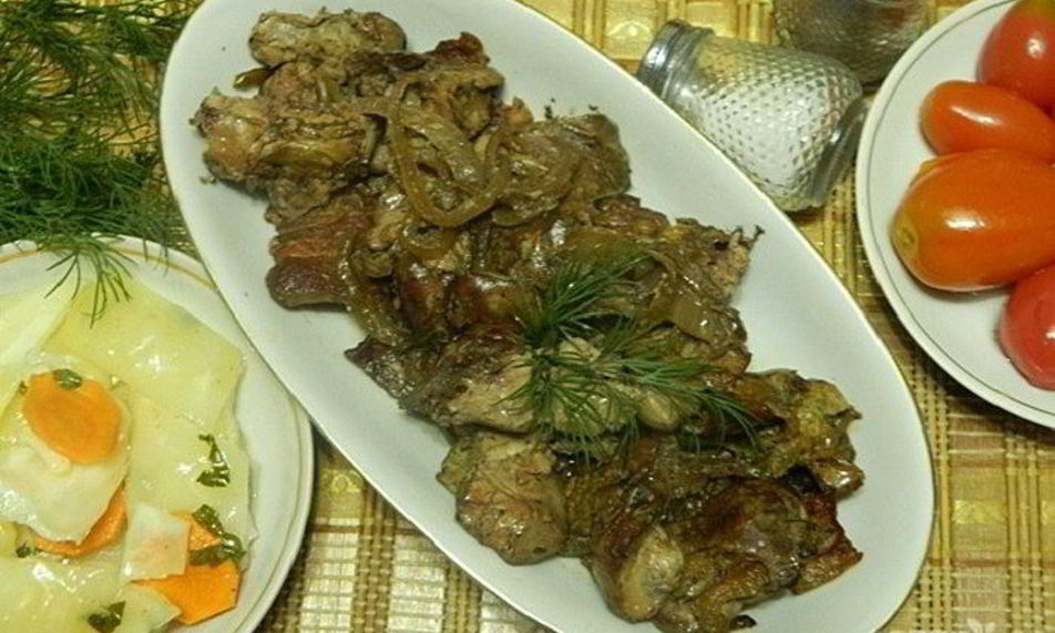 Рецепт куриной печени, запеченной в фольге