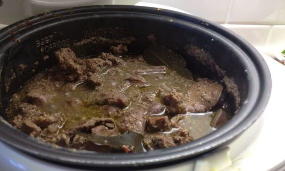 Рецепт печени куриной с грибами в мультиварке