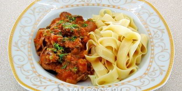 печень куриная в яблочном соусе в микроволновке