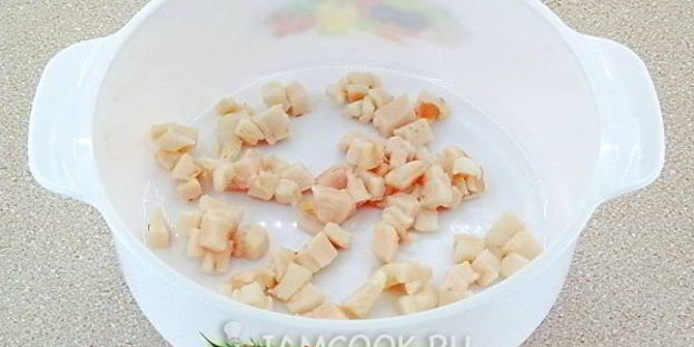 печень куриная в яблочном соусе в микроволновке