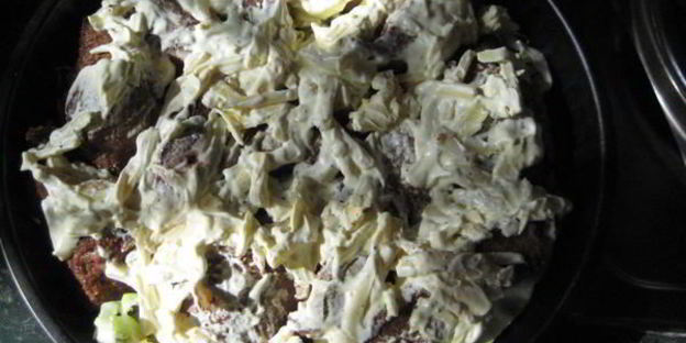 печень на капустной подушке