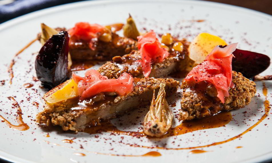 Рецепт печени с орехами