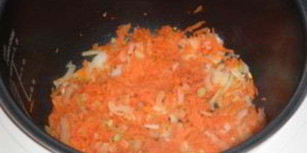 печень с овощами в мультиварке