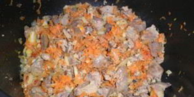 печень с овощами в мультиварке