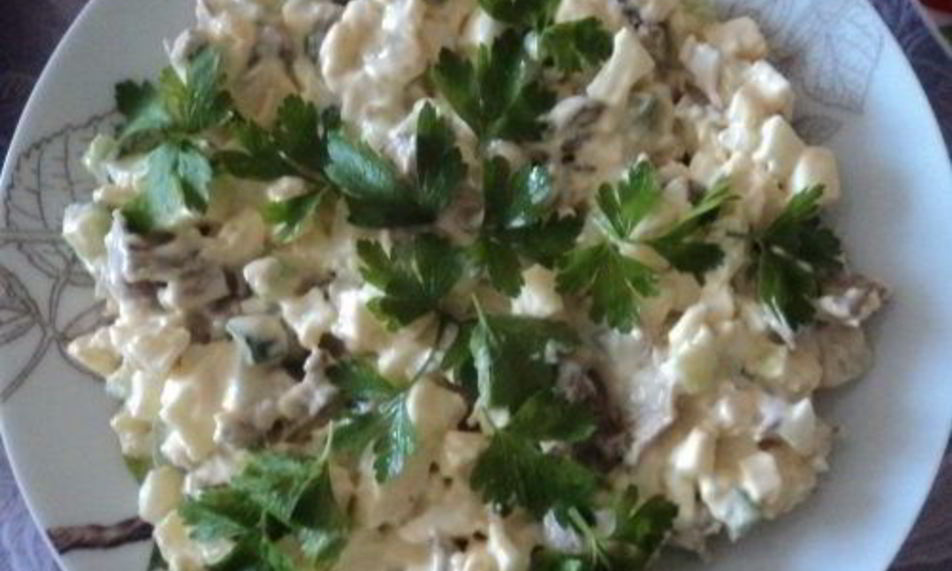 Рецепт печени с вешенками