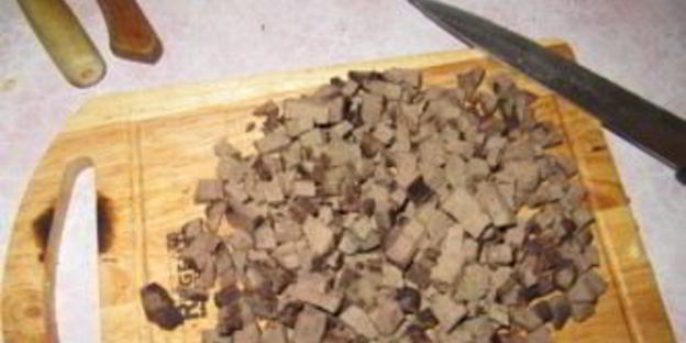 печень с вешенками