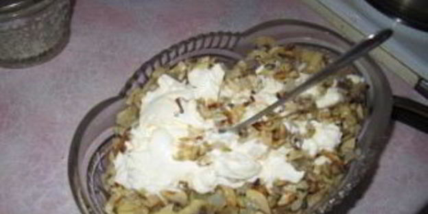 печень с вешенками