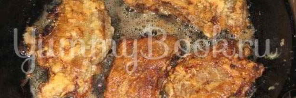 Печень свинины жареная